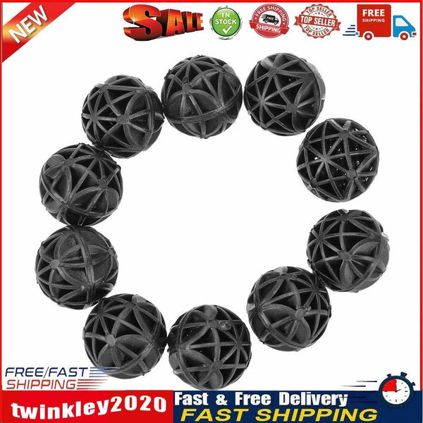 10pcs Aquarium Pond Filter Bio-balls Fish Tank Aquarium Filtration (1.6cm) Newly