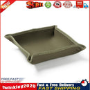 Canvas Storage Box Desktop Key Jewelry Sundries Lipstick Folding Tray (L) Newly