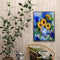 Frameless Sunflowers in Vase Oil Paint By Numbers Kit DIY Handmade Drawing Craft