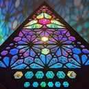 Desk Mosaic LED Ambient Light Bedside Lamp Floor Projector Light Starry Sky