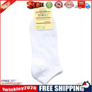 1Pair Women Cotton Breathable Candy Pure Color Low Cut Short Socks (White)