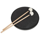 2pcs Soft Felt Head Mallets with Wood Handle Bass Drumsticks Hammer (Black)