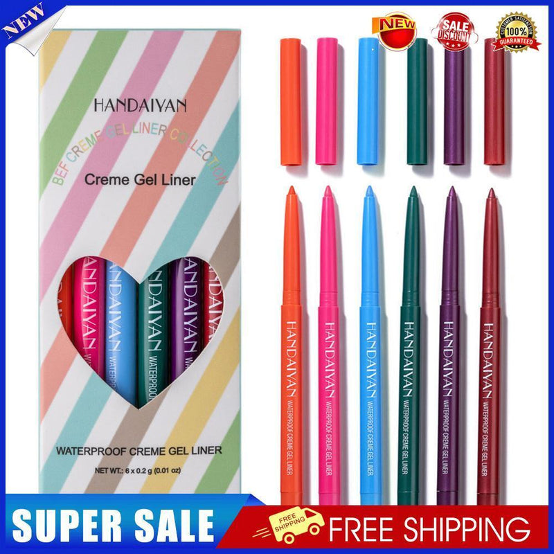Handaiyan Colored Eyeliner Waterproof Eyeliner Pencil Long Lasting Matt (C)