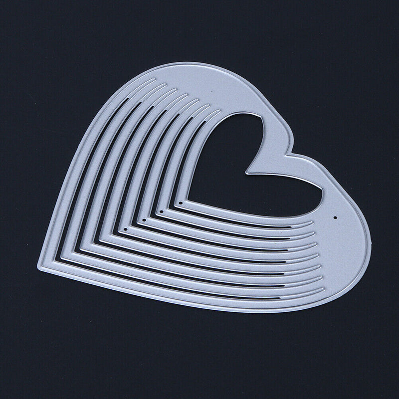 Hollow Heart DIY Metal Stencil for Scrapbook Embossing Craft Cutting Die-15