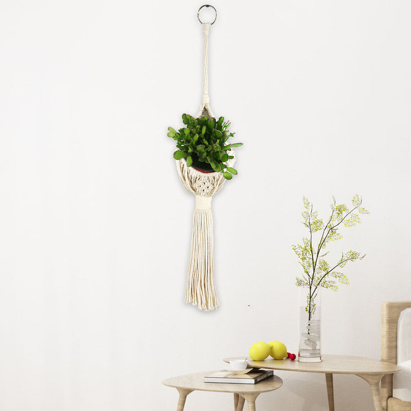 Macrame Plant Hanger Baskets Flower Pots Holder Balcony Home Decor (002) Newly