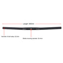 25.4x540mm MTB Bike Aluminum Alloy Handlebar Riser Bar Ultra Light (Black) Newly