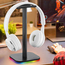 RGB Gaming Headphone Stand Desk Display Holder for Gamer PC (LED Base)