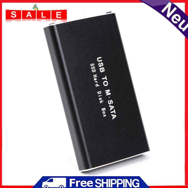 HDD Enclosure Mobile Hard Drive Cases HDD Box mSATA to Type-C 3.1 for Notebook