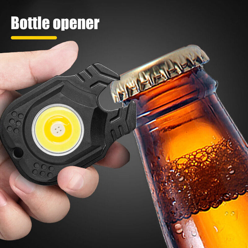 Portable Mini COB LED Flashlight, Keychain, Handy Lamp, Carbine