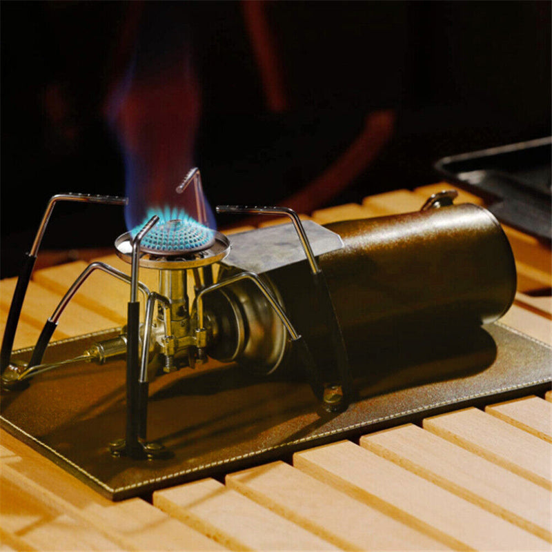 Removable Outdoor Camping Gas Stove Leather Outdoor Cooking Nonslip Pedesta