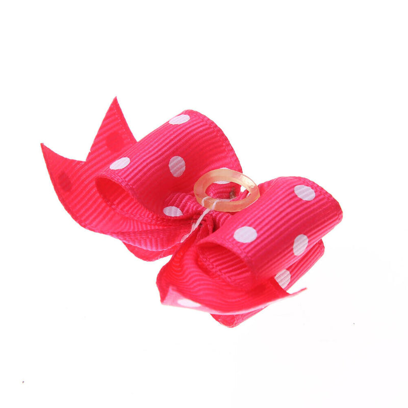 10pcs Pet Cat Dog Small Puppy Pet Dog Rhinestone Hairpin Hair Bow Rubber Newly