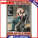 Sitting on Motorcycle Metal Plate Tin Sign Plate for Bar Pub Club Accessories