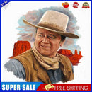 11CT Partial Embroidery West Cowboy Cotton Print Cross Stitch Home Decoration