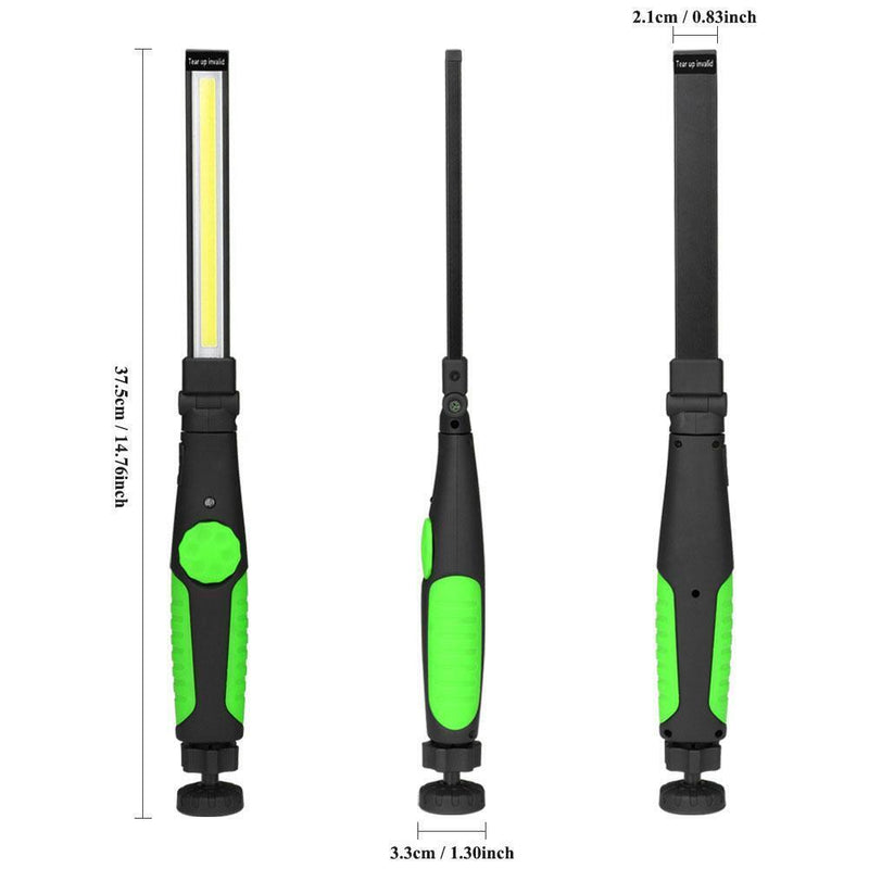COB LED Torch Waterproof Inspection Light for Car Repair Workshop (Green)