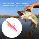 6cm 3.5g Soft Shrimp Bait Artificial Worm Fishing Lure with Hook Luminous Bait