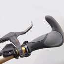 2pcs Ergonomic Bicycle Grip Handlebar TPR Rubber Casing Sheath Bar End (A) Newly