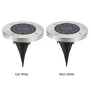8x12LED Solar Buried Light Waterproof Outdoor Lawn Ground Lamp (Warm White)