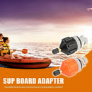Rowing Boat Air Valve Adaptor Kayak Pump Adapter for SUP Board (Orange)