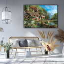 DIY Country House Full Embroidery Kit Counted Cross Stitch Craft Art Home Decor