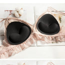 2 Pair Women Bikini Push Up Sponge Bra Pad Breathable Chest Pad (Black)