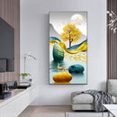 Golden Deer on Water Oil Paint By Numbers Kit DIY Acrylic Painting on Canvas Set