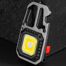 Mini LED Flashlight Keychain Rechargeable 500LM Can Opener Camping Work Light