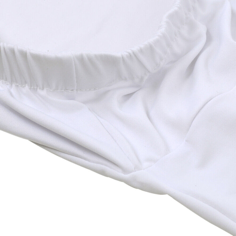 Pure Elastic Chair Covering,Hotel And Office Conjoined Covering White