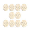 DIY Craft Easter Decorations Hanging Ornaments Drawing Wood Slice Easter Eggs
