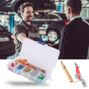 60pcs Micro Blade Fuse Assortment 5A 10A 15A 20A 25A 30A with Test Pen+Clip+Box