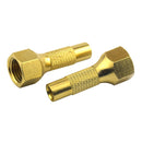 2pcs Heavy Duty Screw-On Brass Tire Air Chuck for Car Tyre Inflator Gauge Newly
