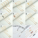 Men Crystal Necklace Strap Sunglasses Lanyards Glasses Chain Colorful Beads