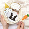 Easter Bunnies Cake Stencil For Cookies Cupcake Stencil Mold Decorating P9U0