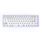 Hot Swap Keyboard Kit Bluetooth-compatible with 72pcs Red Shafts (Purple)