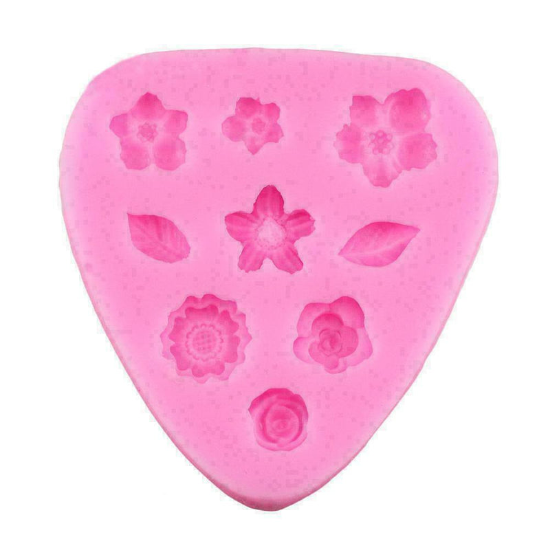 Silicone Flower Petal Leaf Fondant Mold Desser Cake E Hot G 8U8 7Y6T Q9F5