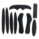 27pcs Cycling Helmet Inner Pads Kit Sealed Sponge for Motorcycle (Black)
