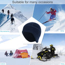 Winter Warm Cycling Fleece Ear Protection Cap Skiing Beanie (Navy Blue)