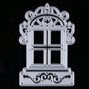 1pcs Stencil Retro Windows Carbon Steel Cut Dies Stencils for DIY Scrap