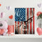 Oil Paint By Numbers Deer National Flag Frameless Picture Craft Kit for Home