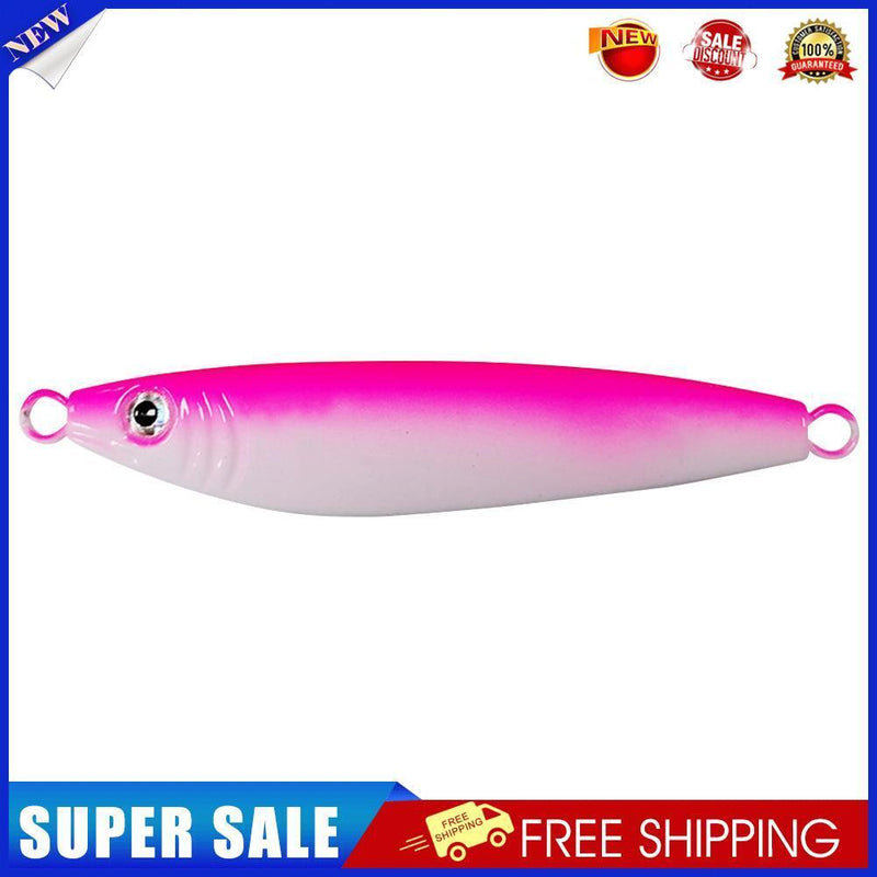 Luminous Simulation Jigbaits Lures 40g 8.5cm Artificial Fishing Bait (Pink)