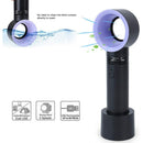 Portable Bladeless Cooling Fan Summer Personal Handheld Desktop Fan (Black)