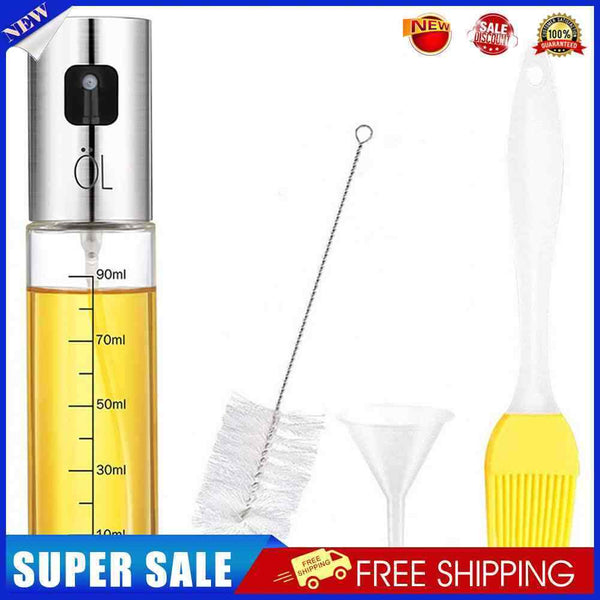 100ml Oil Spray Bottle Vinegar Mist Sprayer Oiler Pot Set BBQ Barbecue Can Tools