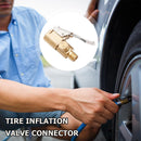 Car Pump Valve Clip Adapter Male-thread Brass Auto Supplies (Non-deflated)