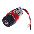 12V Cigarette Lighter Assembly Car Motorcycle Boat Power Socket Plug (Red)