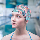 Swimming Caps Women Men Waterproof Ear Hair Protection Swim Hat (Pink) Newly