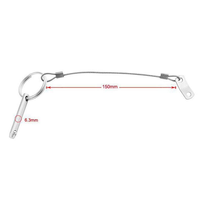 Yacht Quick Release Ring Safety Tether Wire Loss Prevention Lanyard Cable