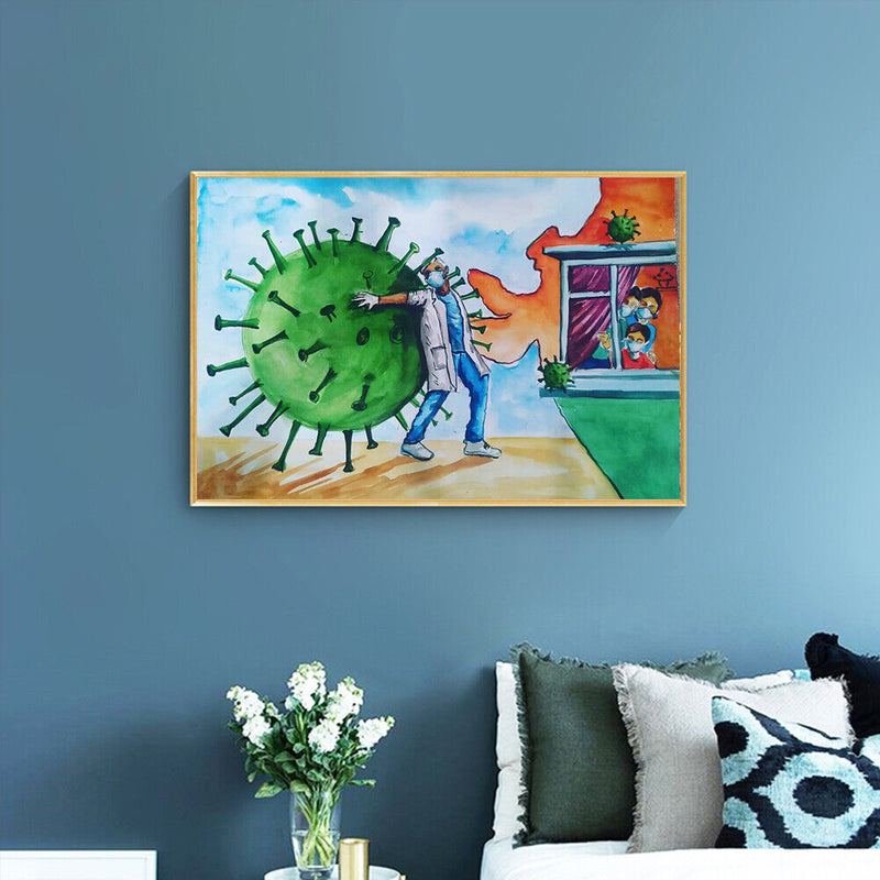 5D DIY Diamond Painting Doctors Full Round Rhinestones Mosaic Home