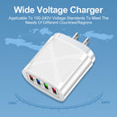 ABS Charger 4 USB Ports Portable Travel Convenience Phone Fast Charge Equipment
