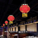 8 inch Cloth Lanterns Pub Restaurant Waterproof Lantern with Tassel (4pcs) Newly