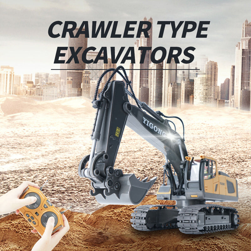 Remote Control Heavy Excavator 1/20 11CH Crawler 2.4G Wireless Electric RC Ca