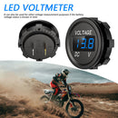 D1 Car Motorcycle DC 12-24V Digital Panel Voltmeter Voltage Meter (Blue) Newly